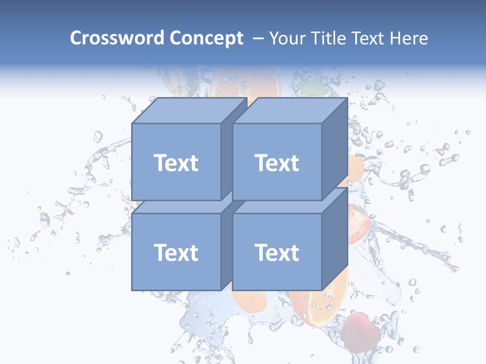 Refreshment Kiwi Cold PowerPoint Template