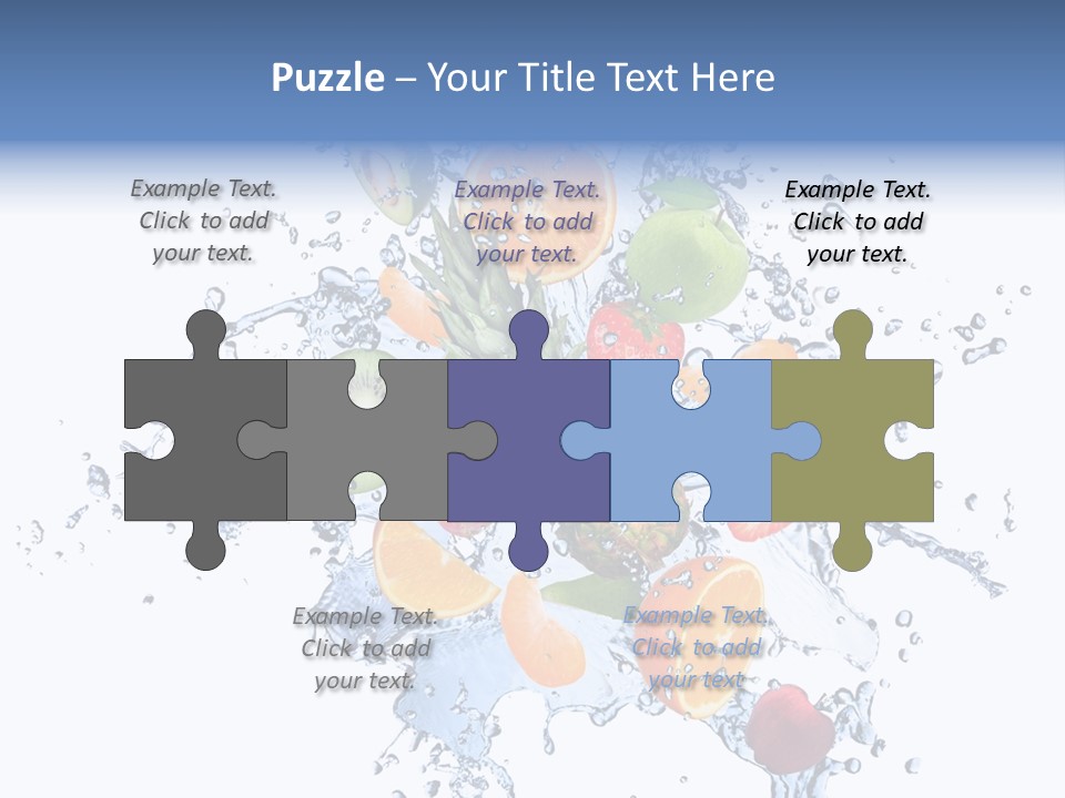 Refreshment Kiwi Cold PowerPoint Template