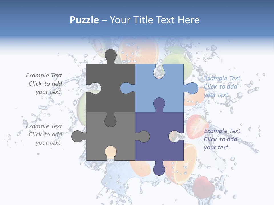 Refreshment Kiwi Cold PowerPoint Template