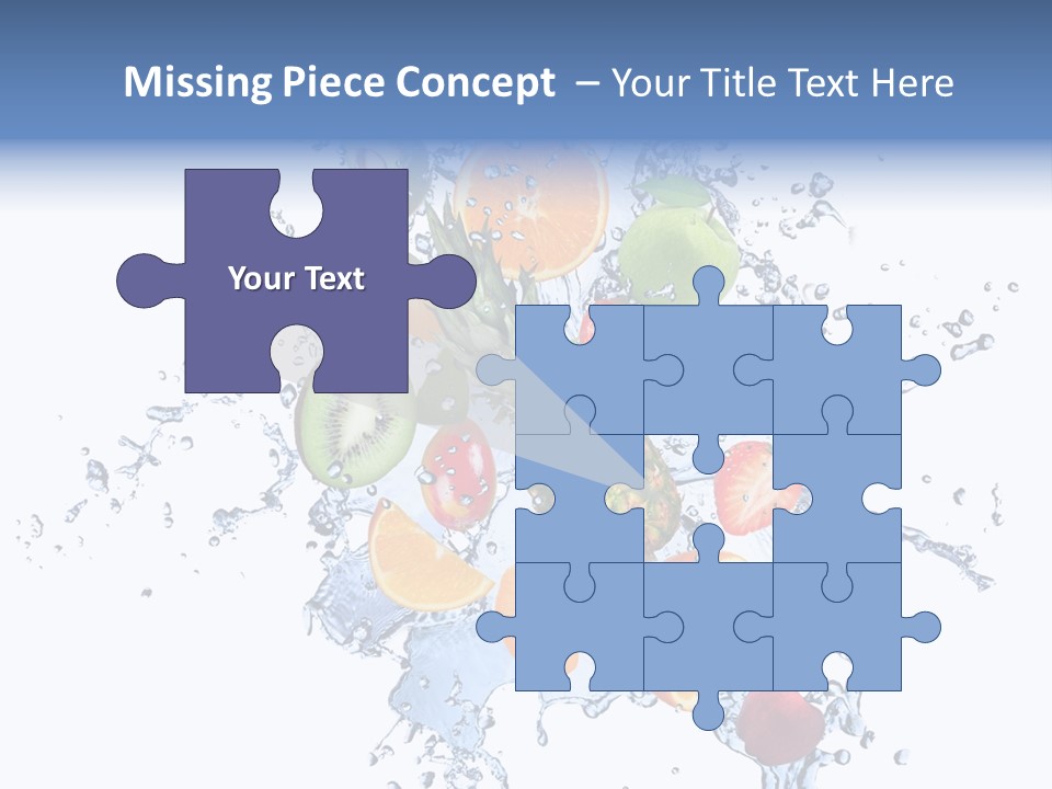 Refreshment Kiwi Cold PowerPoint Template