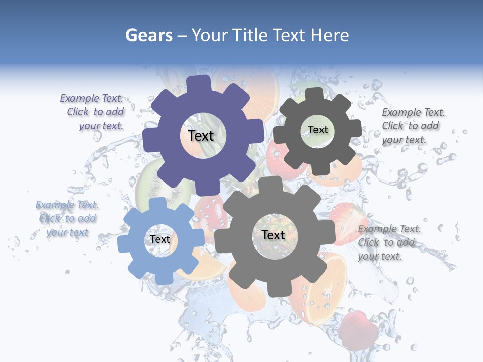 Refreshment Kiwi Cold PowerPoint Template