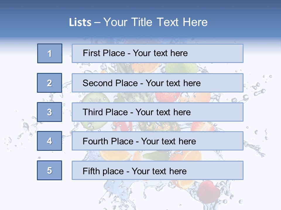 Refreshment Kiwi Cold PowerPoint Template