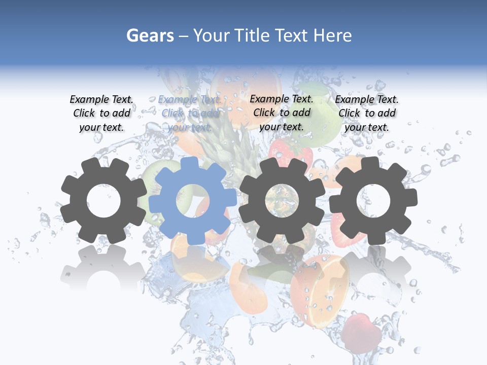 Refreshment Kiwi Cold PowerPoint Template