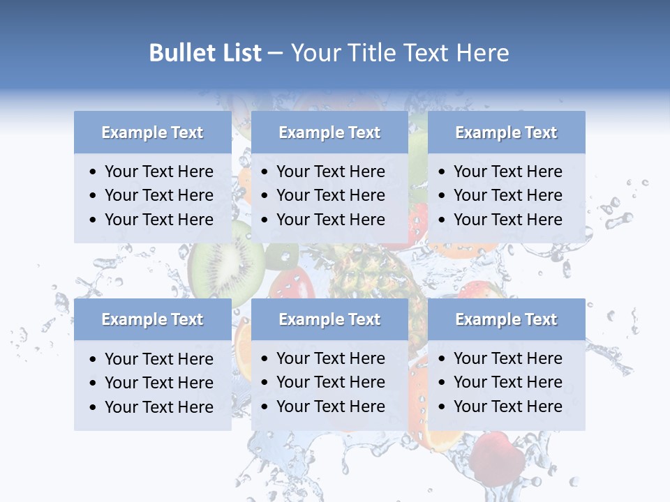 Refreshment Kiwi Cold PowerPoint Template