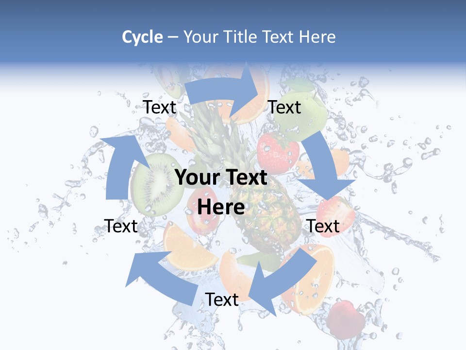 Refreshment Kiwi Cold PowerPoint Template