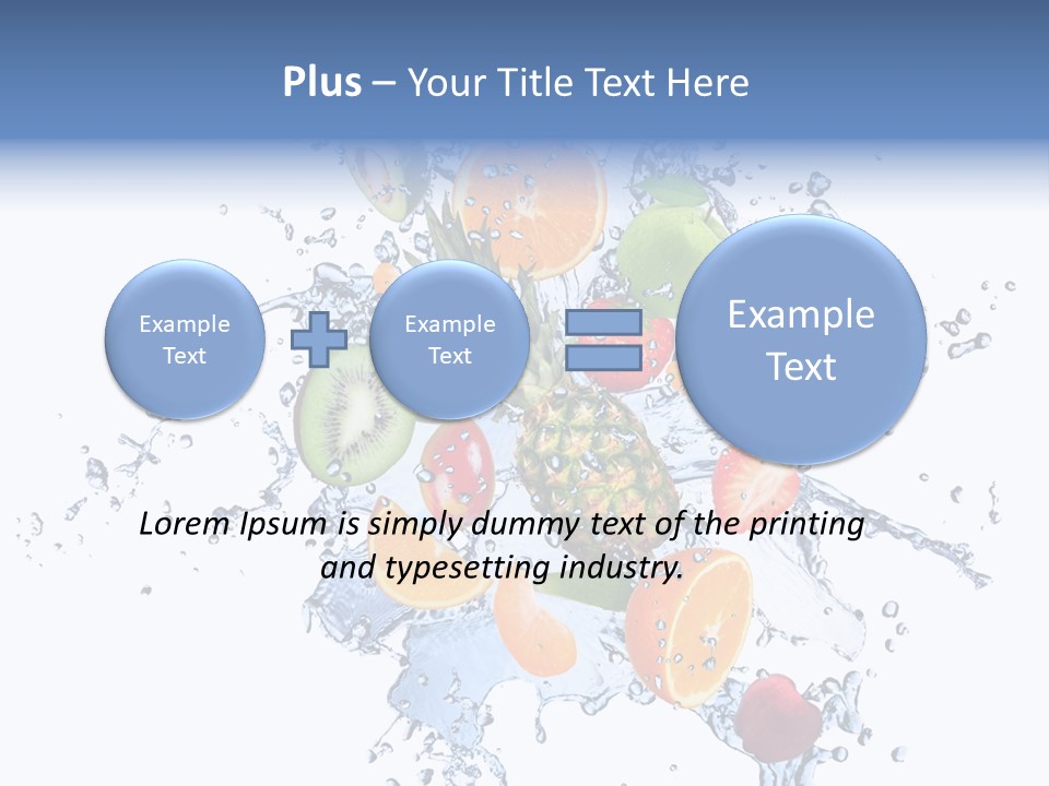 Refreshment Kiwi Cold PowerPoint Template