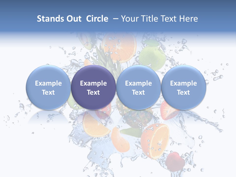 Refreshment Kiwi Cold PowerPoint Template