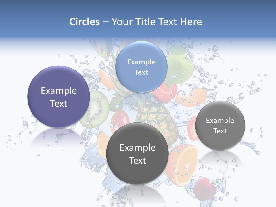 Refreshment Kiwi Cold PowerPoint Template