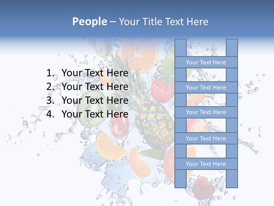 Refreshment Kiwi Cold PowerPoint Template