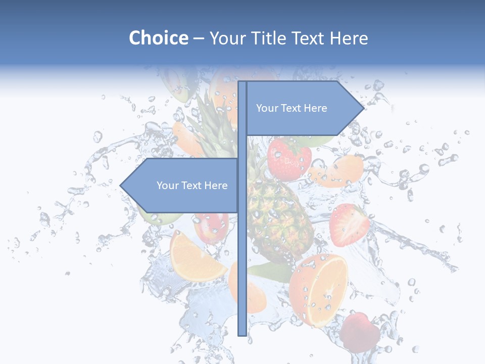 Refreshment Kiwi Cold PowerPoint Template