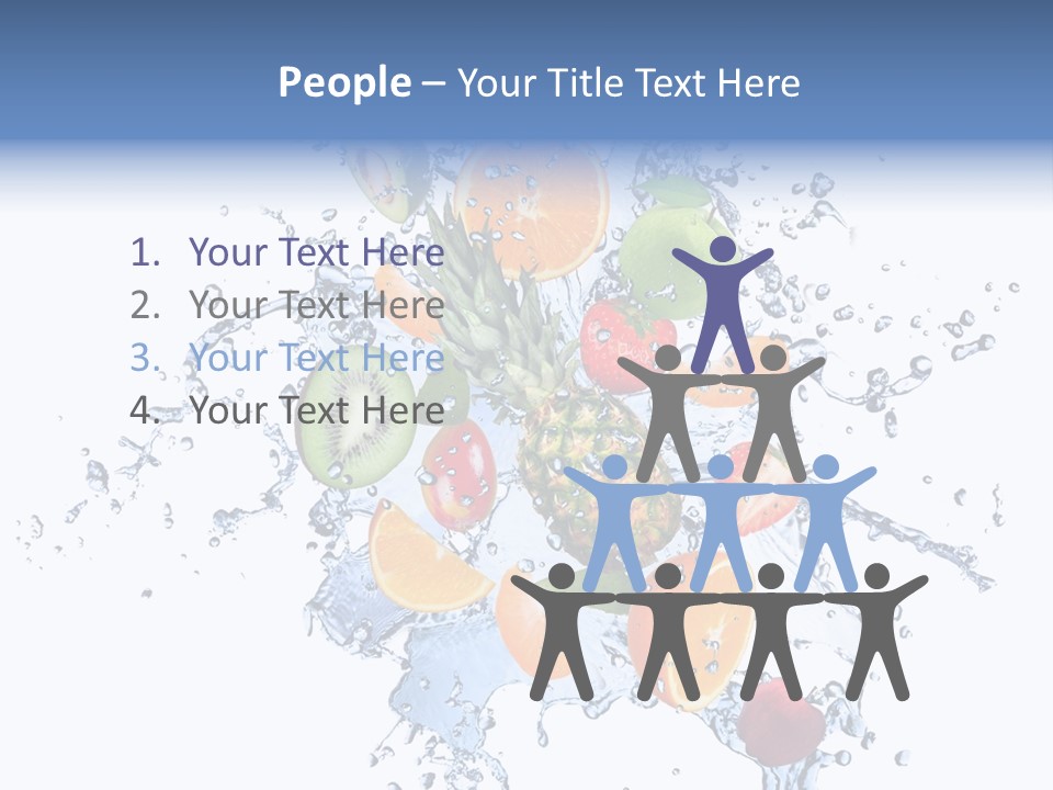 Refreshment Kiwi Cold PowerPoint Template