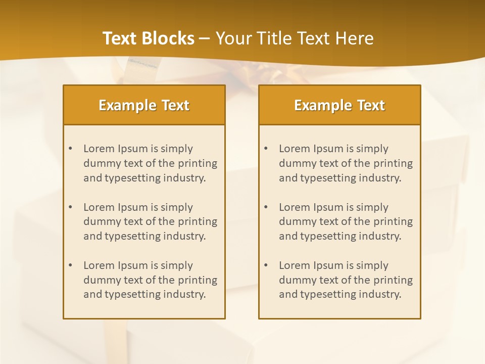 Box Holiday Christmas PowerPoint Template