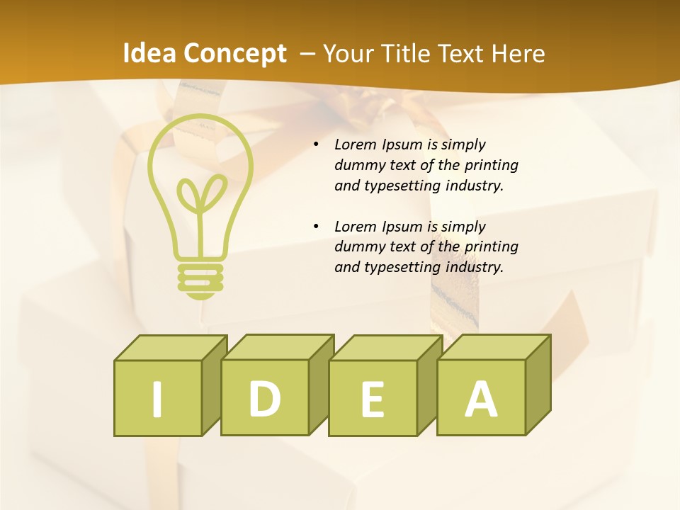 Box Holiday Christmas PowerPoint Template