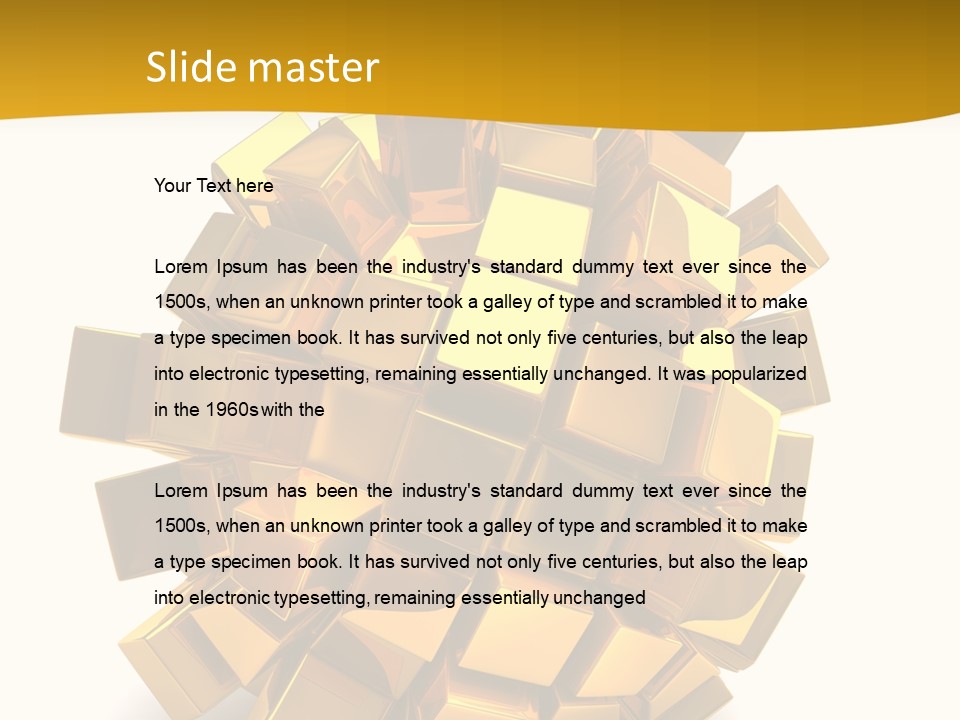 Abstract Cubes Modern PowerPoint Template