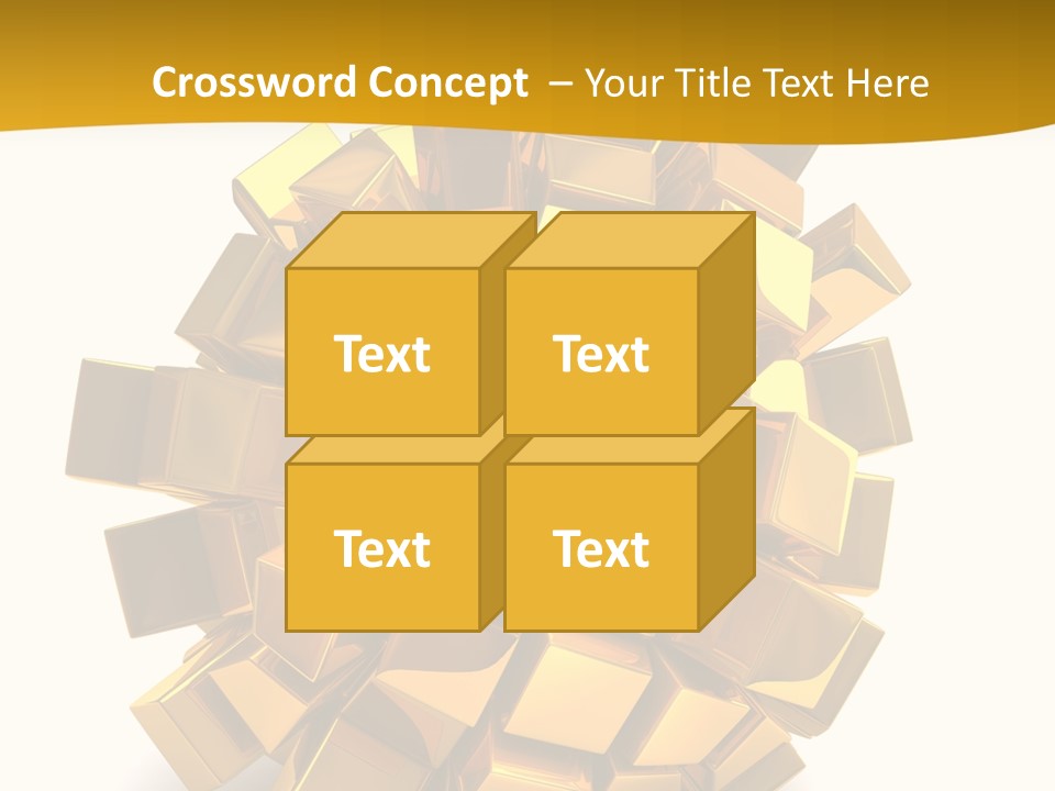 Abstract Cubes Modern PowerPoint Template