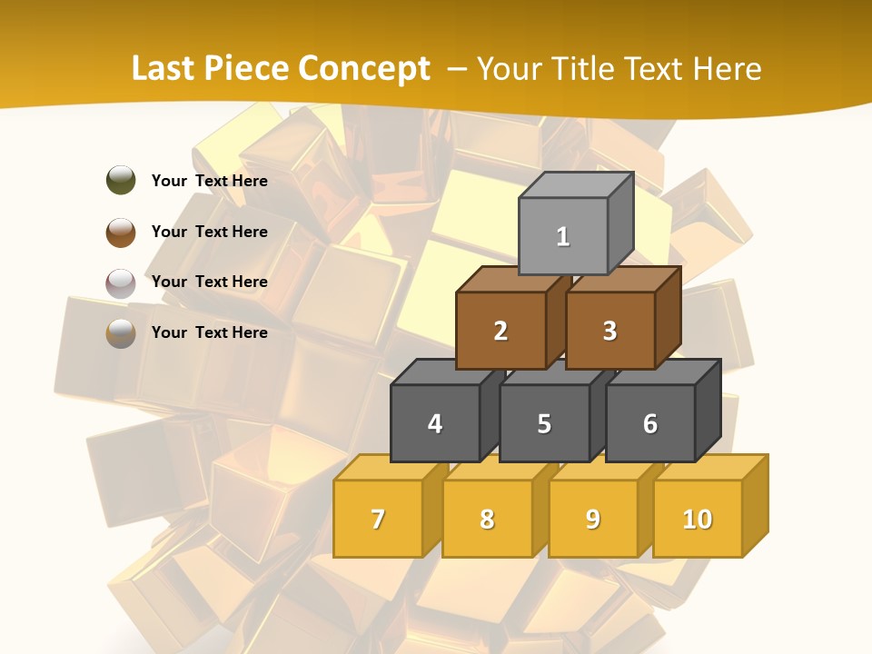 Abstract Cubes Modern PowerPoint Template