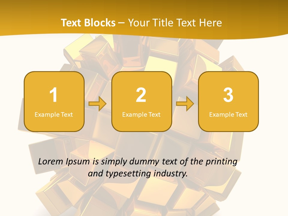 Abstract Cubes Modern PowerPoint Template