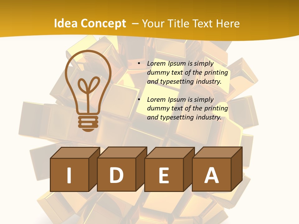 Abstract Cubes Modern PowerPoint Template