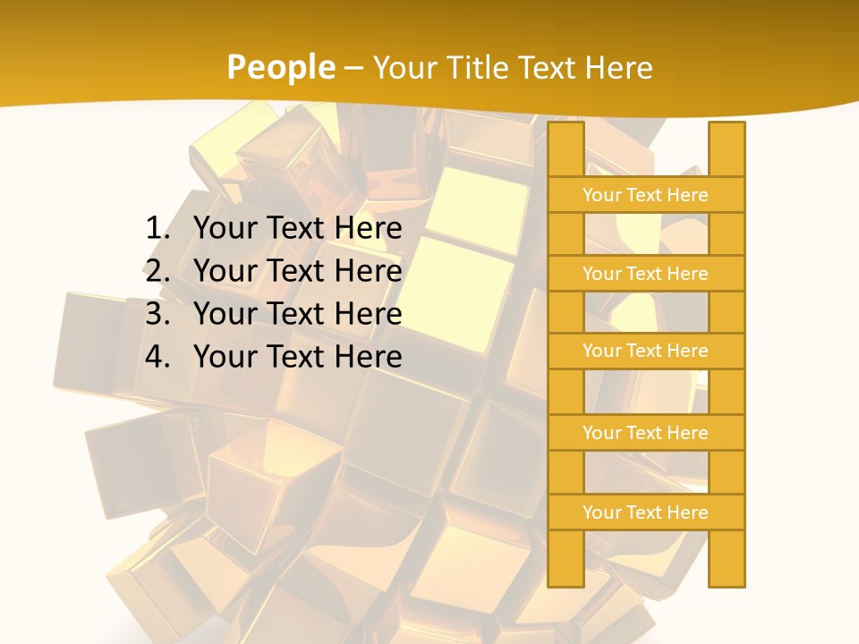 Abstract Cubes Modern PowerPoint Template
