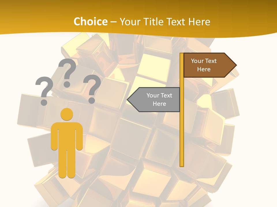 Abstract Cubes Modern PowerPoint Template