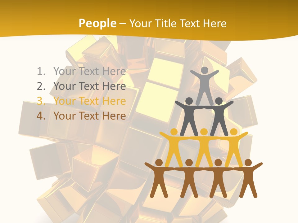 Abstract Cubes Modern PowerPoint Template