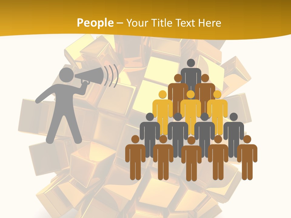 Abstract Cubes Modern PowerPoint Template