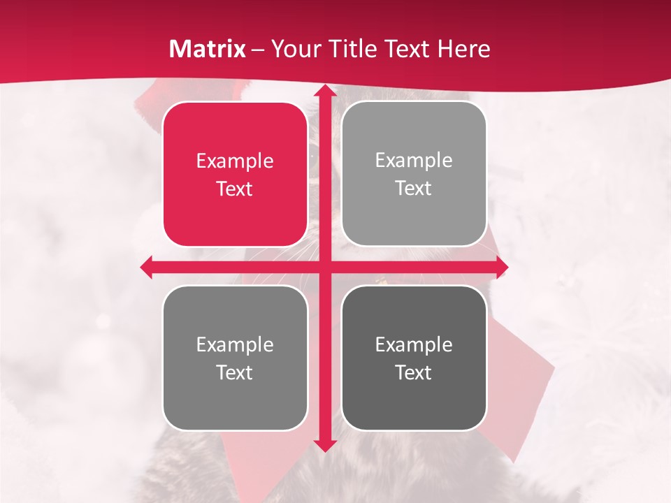 Strike Seasonal Santa's Hat PowerPoint Template