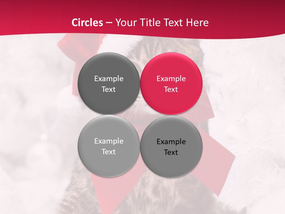 Strike Seasonal Santa's Hat PowerPoint Template