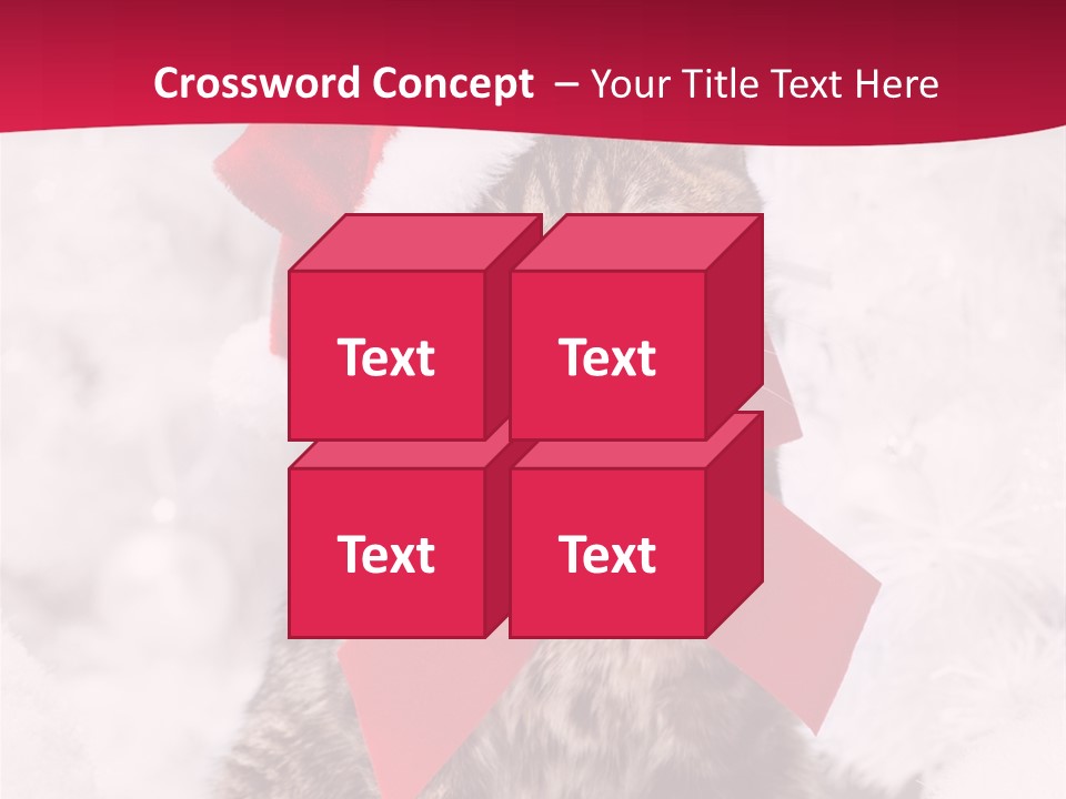 Strike Seasonal Santa's Hat PowerPoint Template