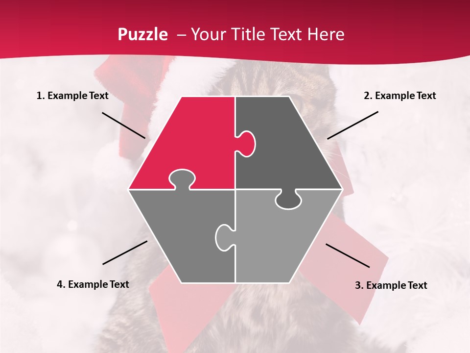 Strike Seasonal Santa's Hat PowerPoint Template