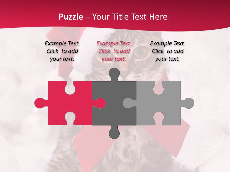 Strike Seasonal Santa's Hat PowerPoint Template