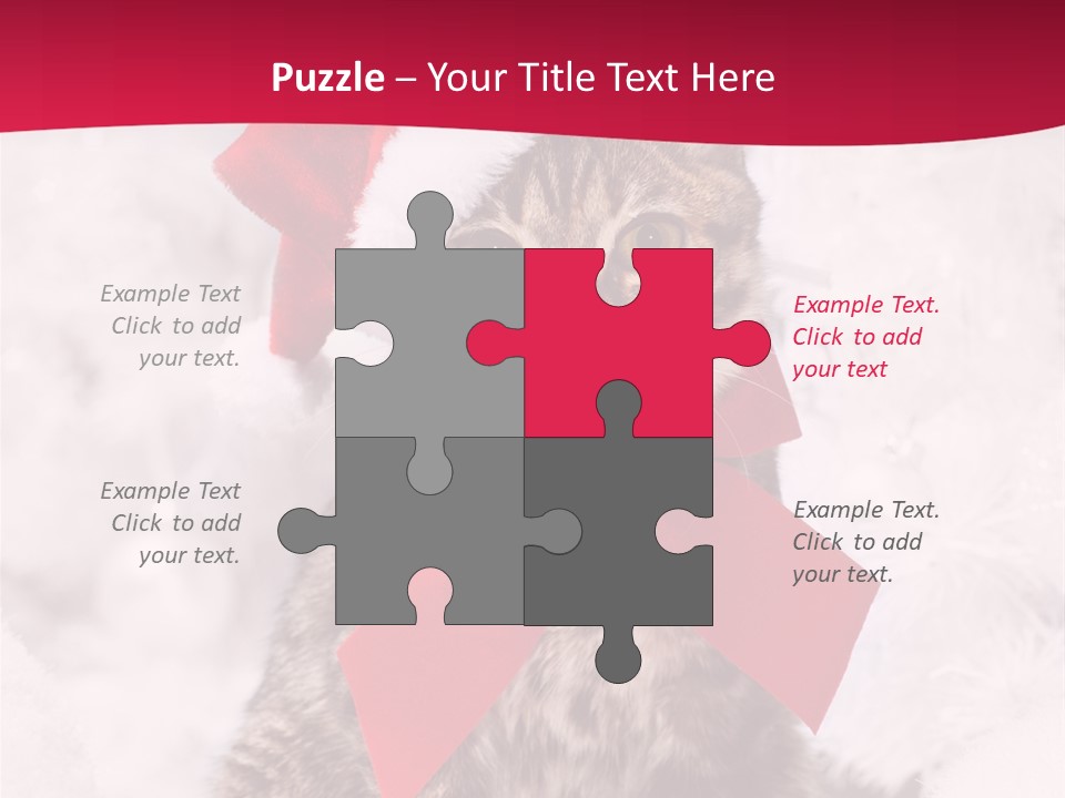 Strike Seasonal Santa's Hat PowerPoint Template