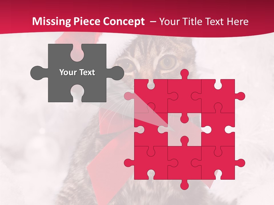 Strike Seasonal Santa's Hat PowerPoint Template