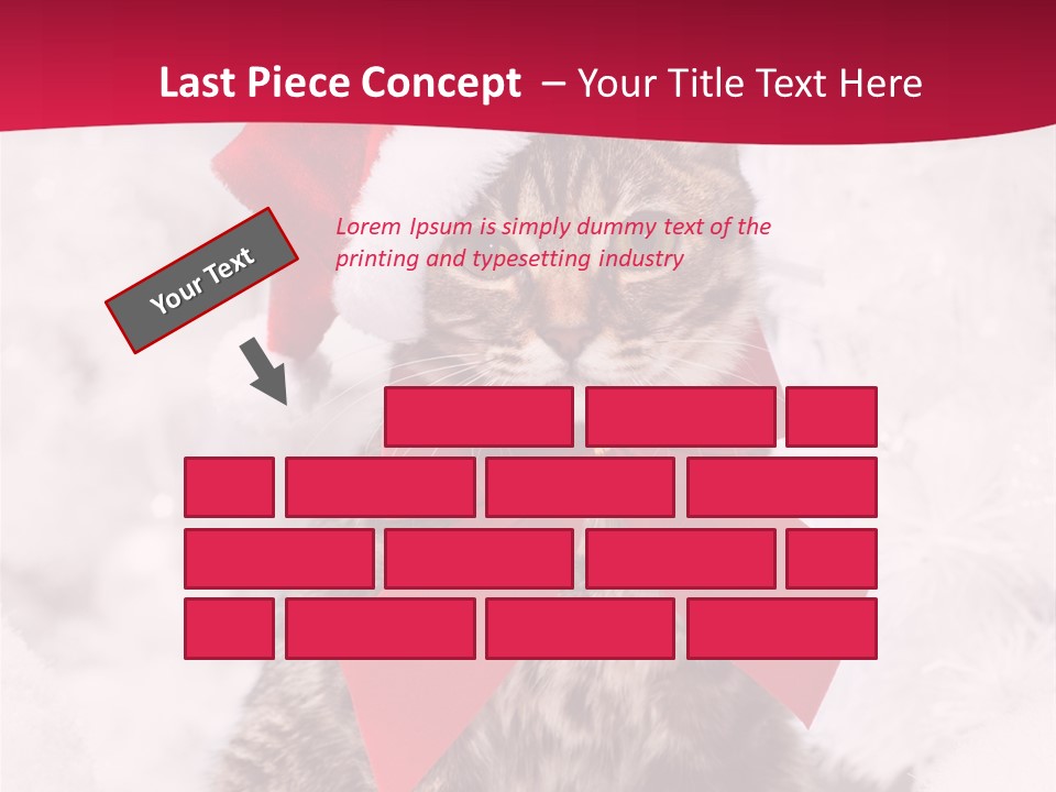 Strike Seasonal Santa's Hat PowerPoint Template