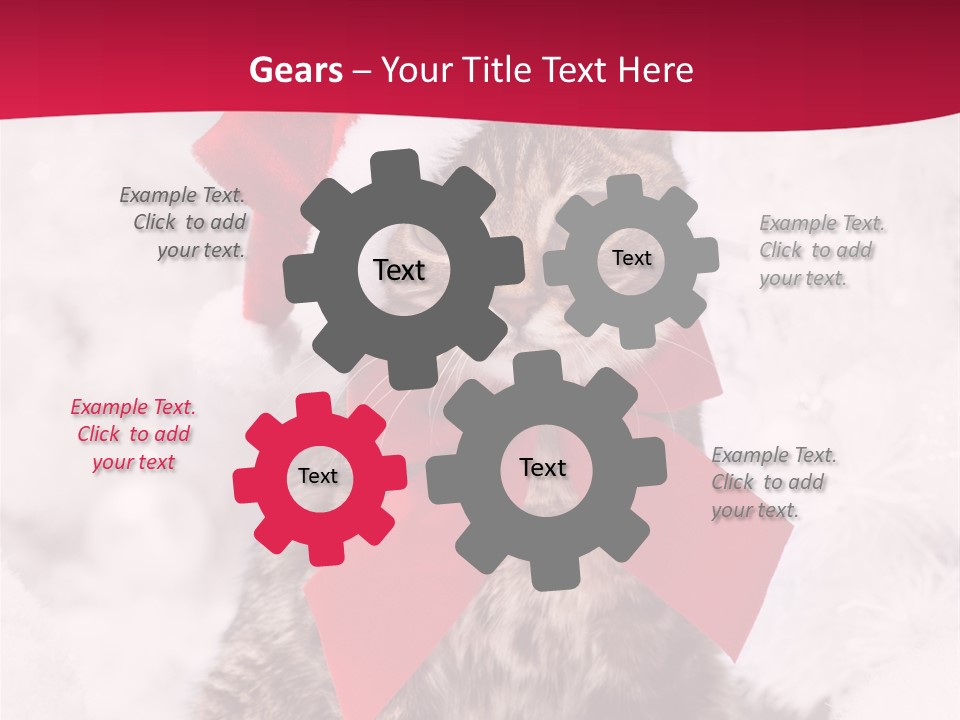 Strike Seasonal Santa's Hat PowerPoint Template