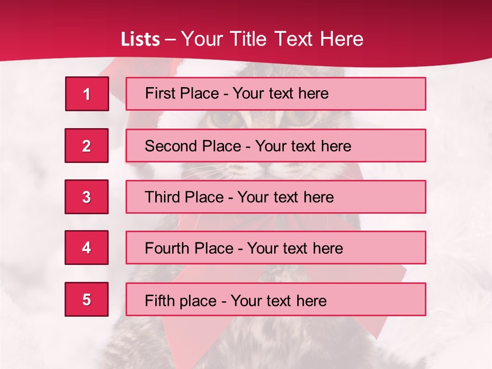 Strike Seasonal Santa's Hat PowerPoint Template