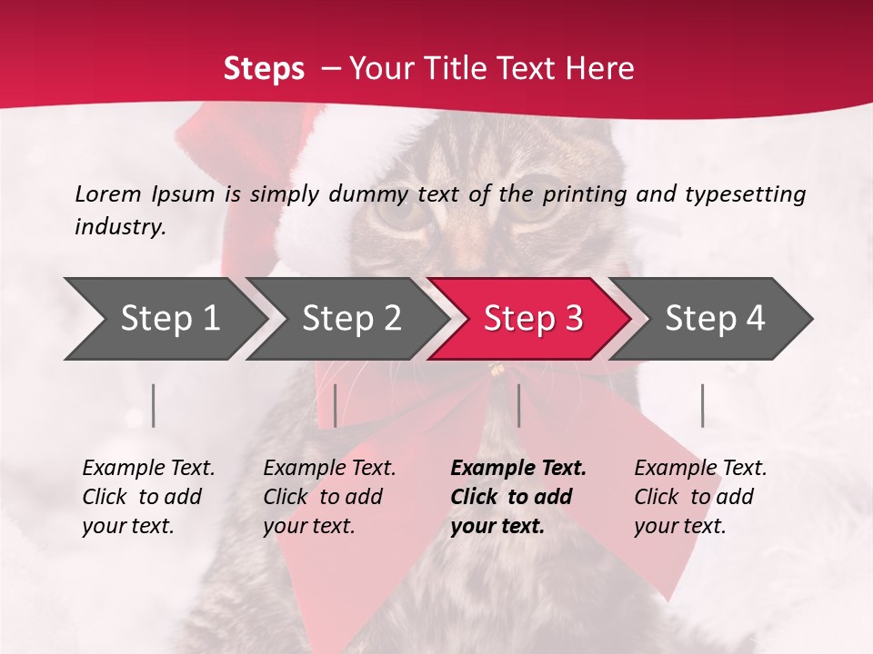 Strike Seasonal Santa's Hat PowerPoint Template
