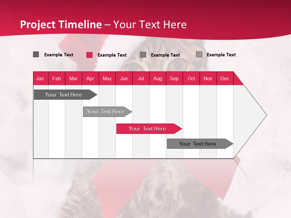 Strike Seasonal Santa's Hat PowerPoint Template
