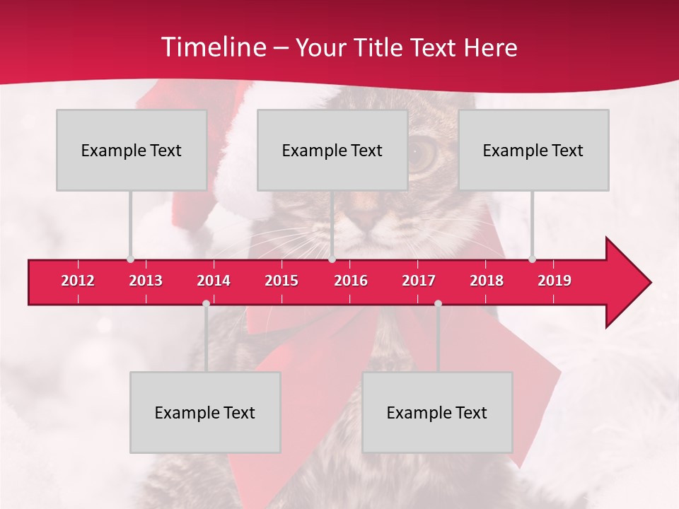 Strike Seasonal Santa's Hat PowerPoint Template