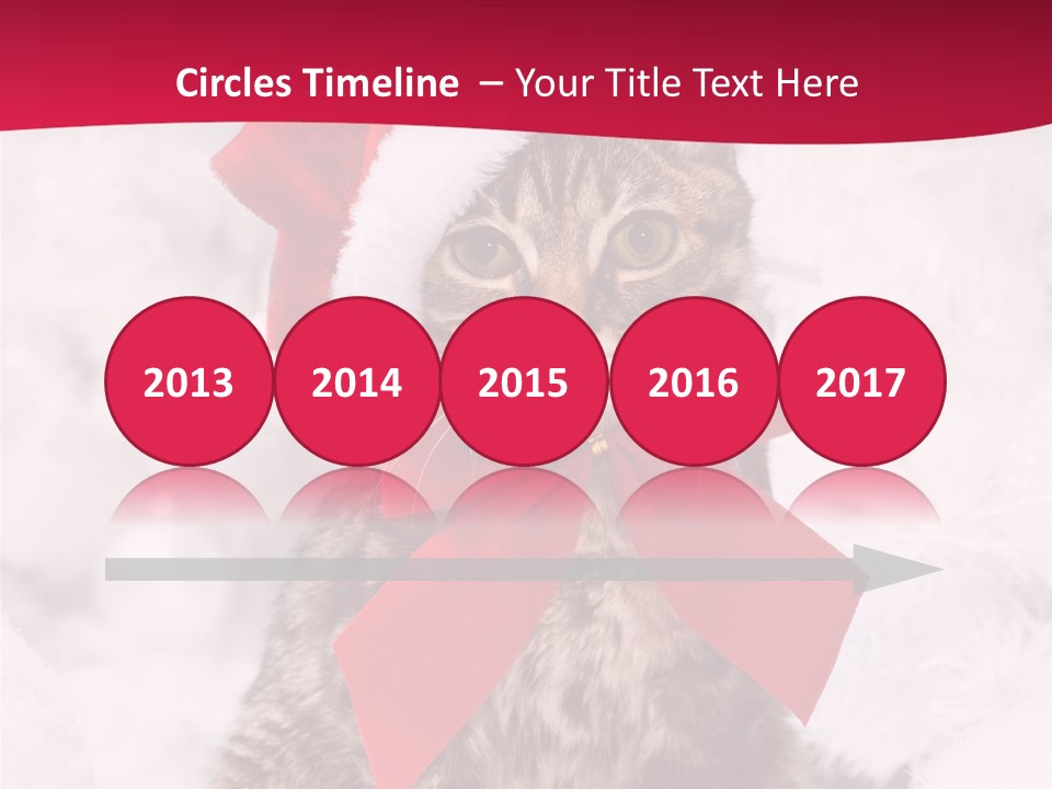 Strike Seasonal Santa's Hat PowerPoint Template