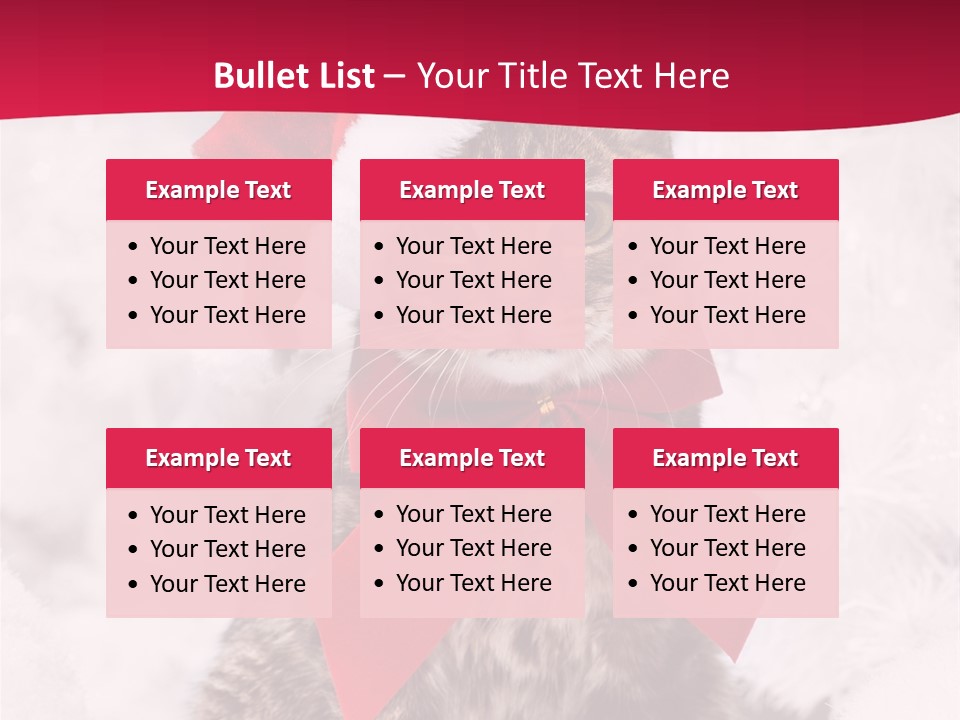 Strike Seasonal Santa's Hat PowerPoint Template