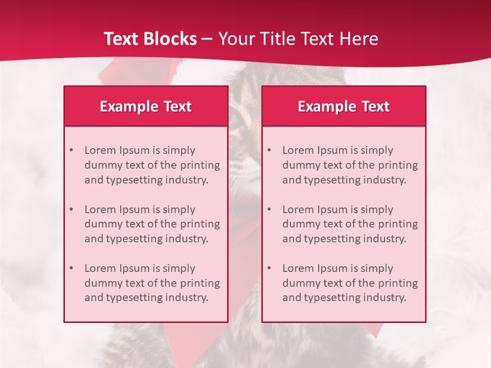 Strike Seasonal Santa's Hat PowerPoint Template