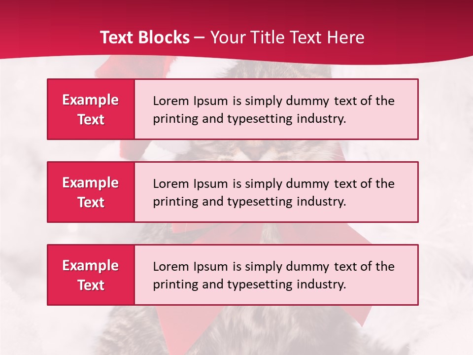 Strike Seasonal Santa's Hat PowerPoint Template