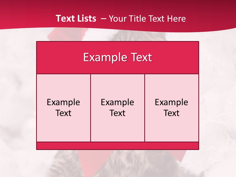 Strike Seasonal Santa's Hat PowerPoint Template