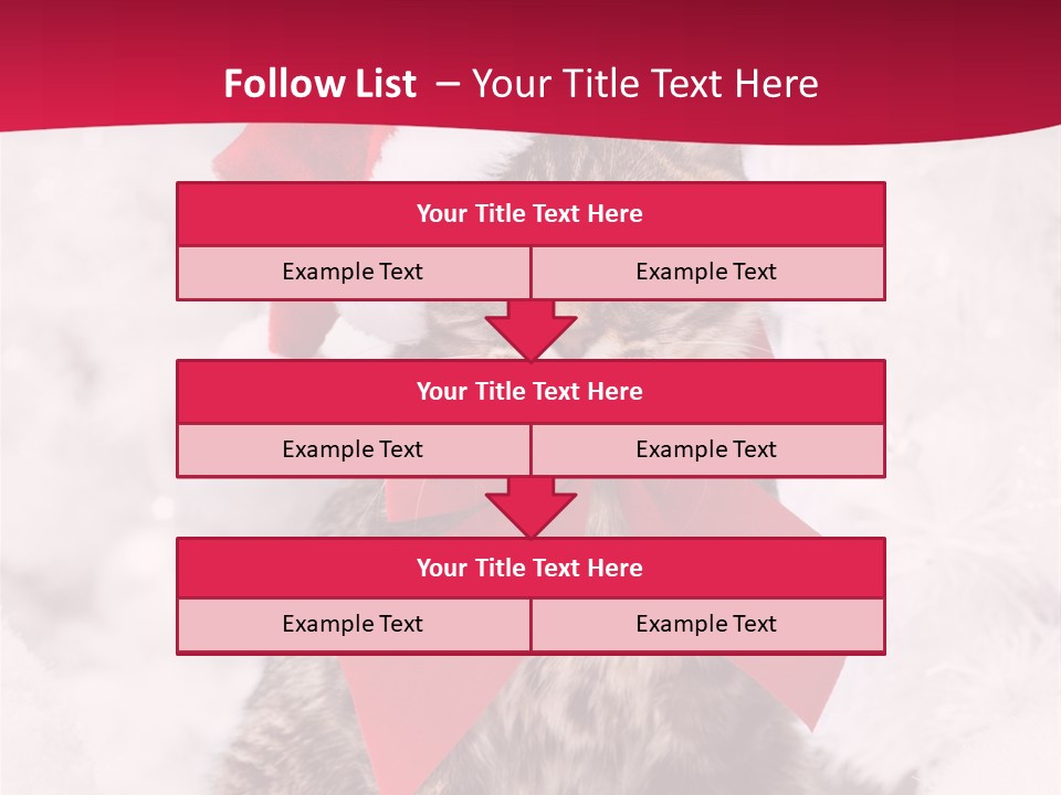 Strike Seasonal Santa's Hat PowerPoint Template