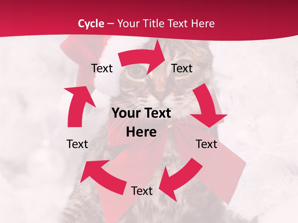 Strike Seasonal Santa's Hat PowerPoint Template