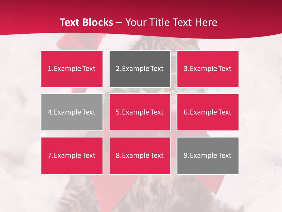 Strike Seasonal Santa's Hat PowerPoint Template