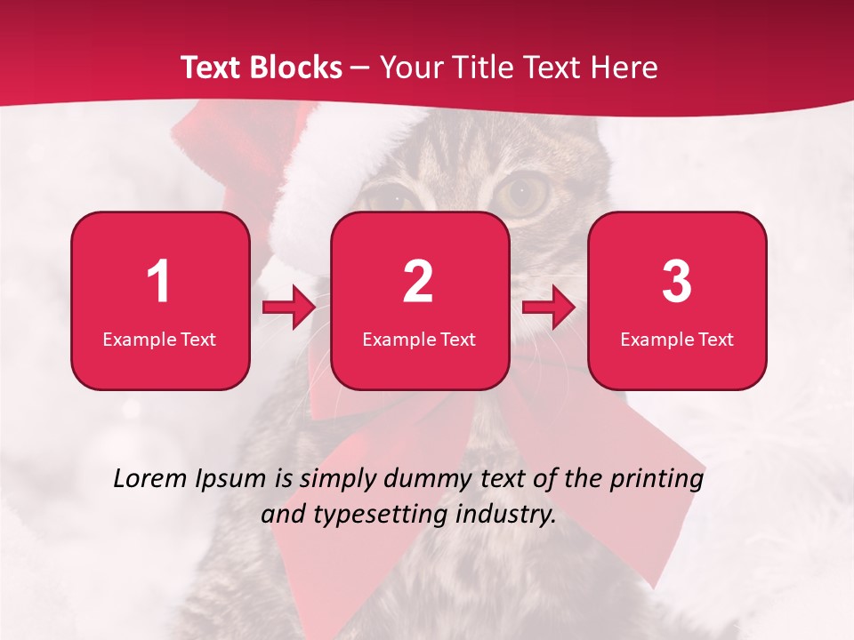 Strike Seasonal Santa's Hat PowerPoint Template