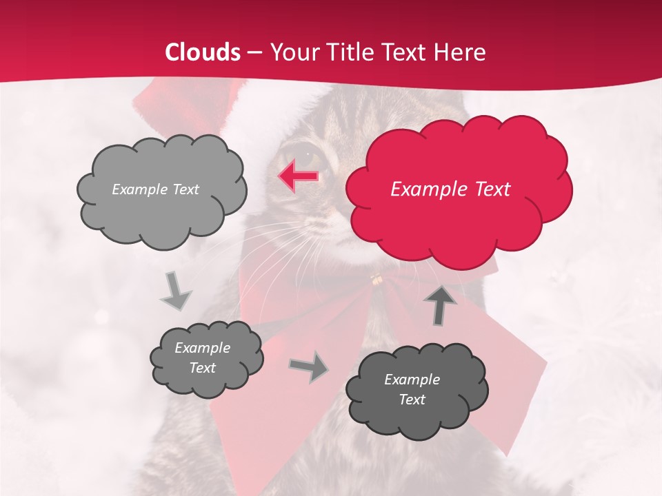 Strike Seasonal Santa's Hat PowerPoint Template