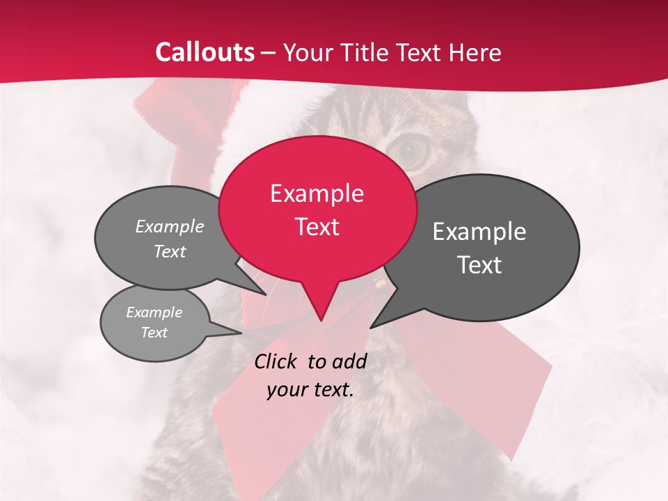 Strike Seasonal Santa's Hat PowerPoint Template